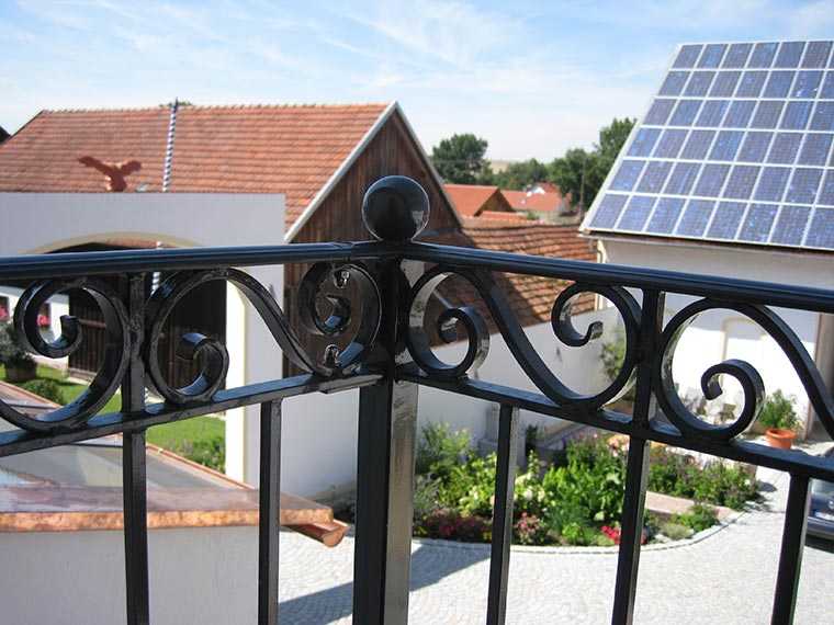 Verzinktes und pulverbeschichtetes Balkongeländer